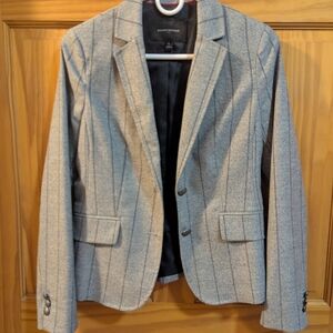 Banana Republic Gray Pinstripe Blazer
